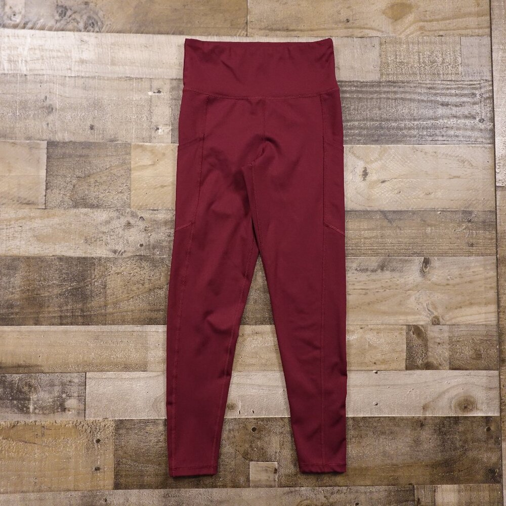 American Eagle Everything Pocket Legging Women’s Medium Burgundy Stretch Active